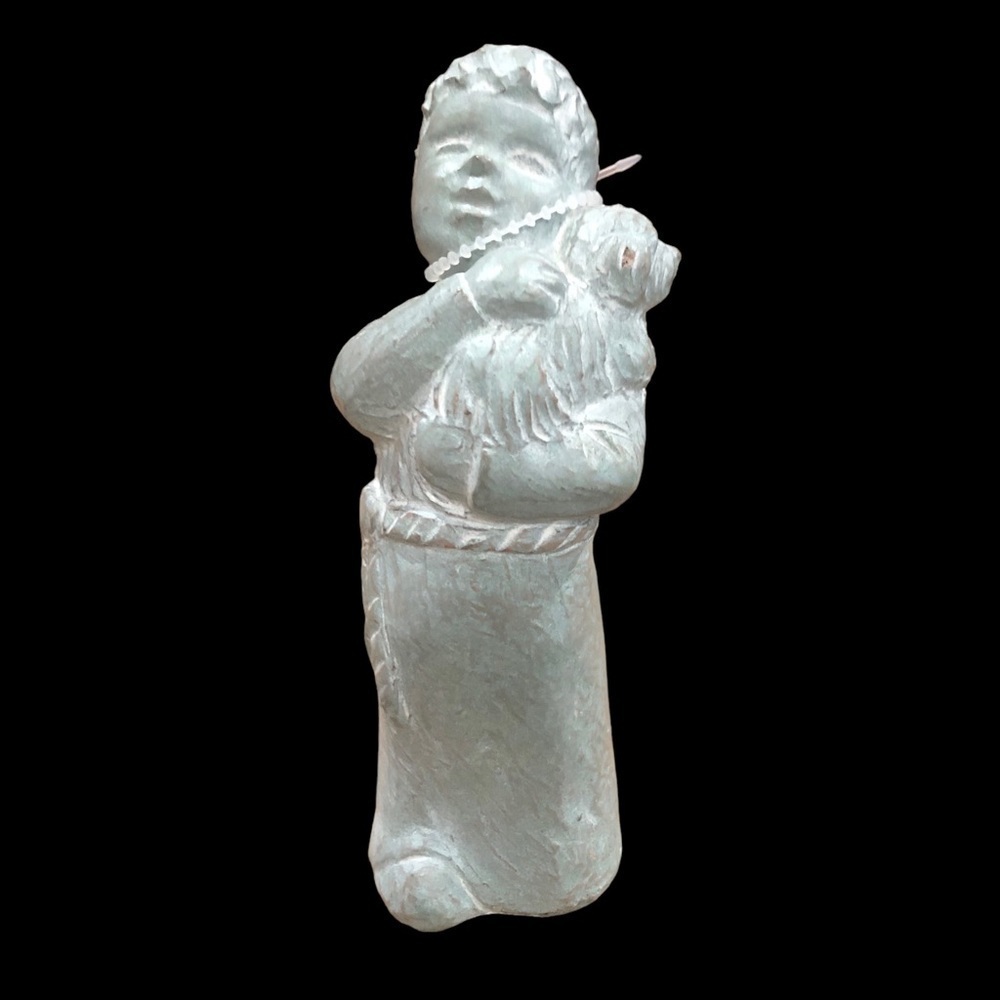 Isabel Bloom/ 2001/Cherub Boy holding a doggie/ signed
